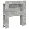 vidaXL Galvūgalio spintelė su saugykla Betono pilka Dirbtinė mediena