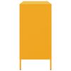 vidaXL Šoninė spintelė, garstyčių geltona, 68x39x79cm, plienas