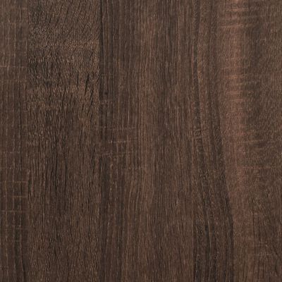 vidaXL Kampinė spintelė, ruda ąžuolo, 33x33x164,5cm, mediena