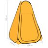 vidaXL Išskleidžiama dušo palapinė, geltonos spalvos