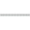 vidaXL Vielinė tinklinė tvora su flan&scaron;ais, žalios spalvos, 1,8x25 m