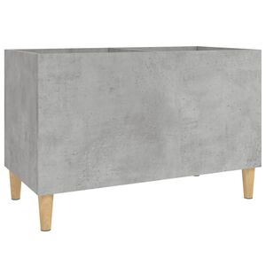 vidaXL Vinilinių plok&scaron;telių spintelė, betono, 74,5x38x48cm, mediena