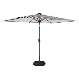 vidaXL Sodo skėtis su LED &scaron;viesomis ir standu 2 x 3 m Poliesteris