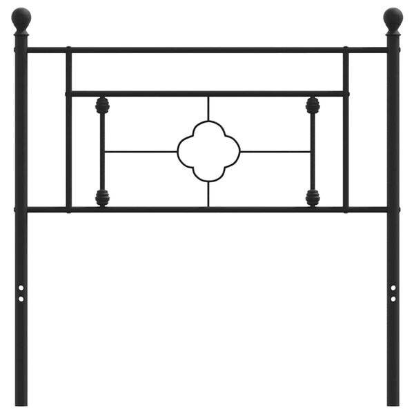 vidaXL Metalinis pakaitinis galvūgalis, juodos spalvos, 100cm