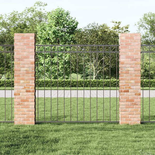 vidaXL Tvorelių elementas Pilka 170 x 150 cm Plienas