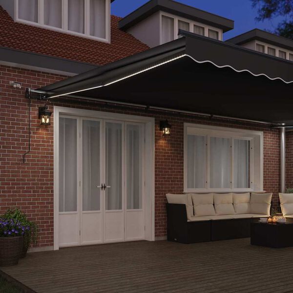 vidaXL Pavėsinė su Antracitas 6 × 3,5 m metalas