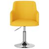 vidaXL Valgomojo kėdė, garstyčių geltonos spalvos, aksomas (339393)