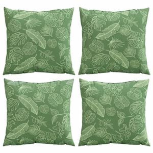 vidaXL I&scaron;sklaidymo pagalvės Lapelis 4 pcs Lapų ra&scaron;tas 50 x 50 cm