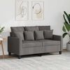 vidaXL Dvivietė sofa, taupe spalvos, 120cm, audinys