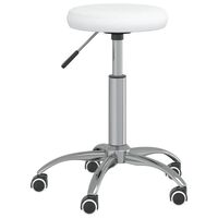 vidaXL Masažuotojo kėdė, baltos spalvos, dirbtinė oda (333151)