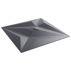 vidaXL Sienų plok&scaron;tės 12 vnt. 50 x 50 cm Star Pilkas XPS Putplastis