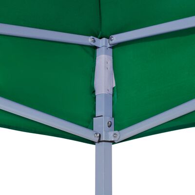 vidaXL Proginės palapinės stogas, žalios spalvos, 3x3m, 270 g/m²