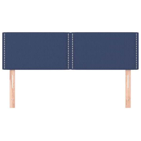 vidaXL Galvūgaliai, mėlyni, 144x5x78/88 cm, audinys