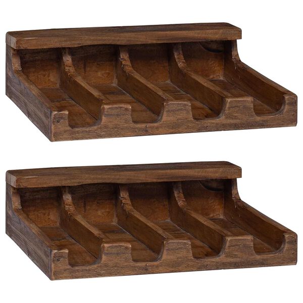 vidaXL Dėklas Ruda 36 x 30 x 10 cm Kietas mahonio mediena