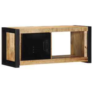 vidaXL televizoriaus spintelė 80x30x35 cm Masyvus Rough Wood Mango