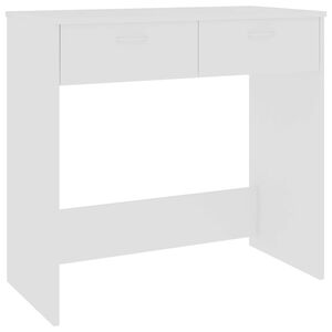 vidaXL Ra&scaron;omasis stalas, baltos spalvos, 80x40x75cm, apdirbta mediena