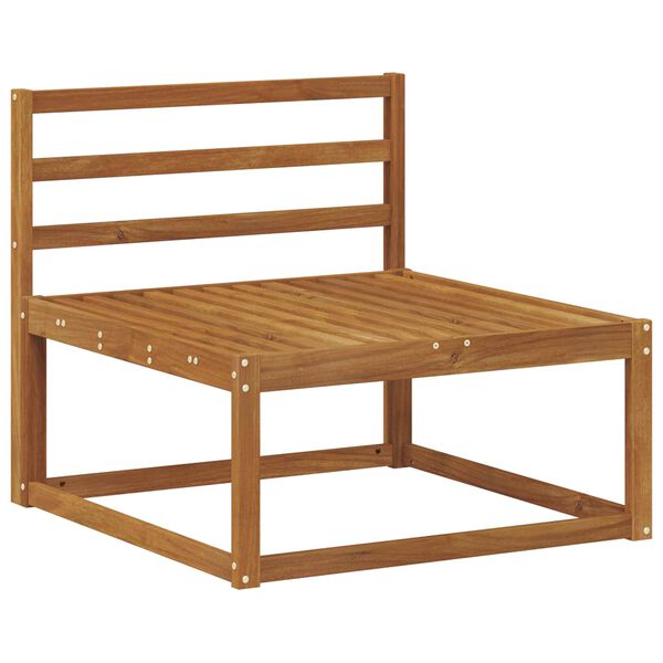 vidaXL Lauko sofos komplektas 3 pcs Natūrali Kietos akacijos mediena