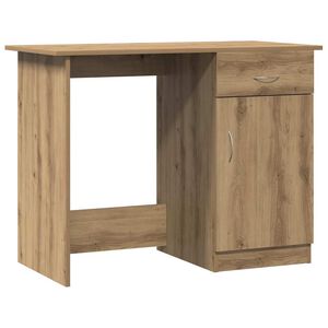 vidaXL Ra&scaron;omasis stalas, artisano, 100x50x76cm, apdirbta mediena