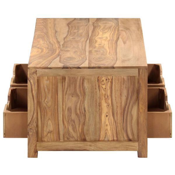 vidaXL Kavos staliukas, 85x50x40cm, rausvosios dalbergijos masyvas