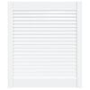 vidaXL Spintelės durelės, baltos, 69x59,4cm, pu&scaron;is, žaliuzių dizaino