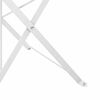 vidaXL Sodo sulankstoma kėdė 2 pcs Balta 42 x 46 x 82cm metalas