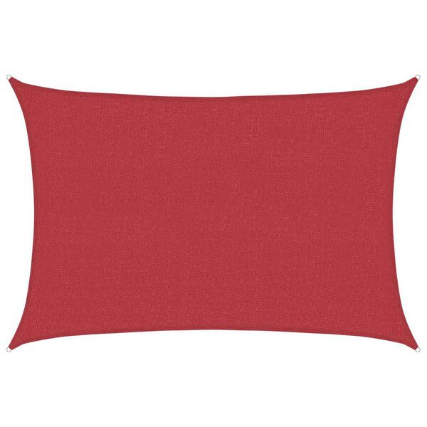 vidaXL Uždanga nuo saulės, raudonos spalvos, 2,5x4m, HDPE, 160g/m²