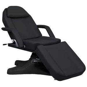 vidaXL Masažinis stalas, juodos spalvos, 180x62x(86,5-118)cm