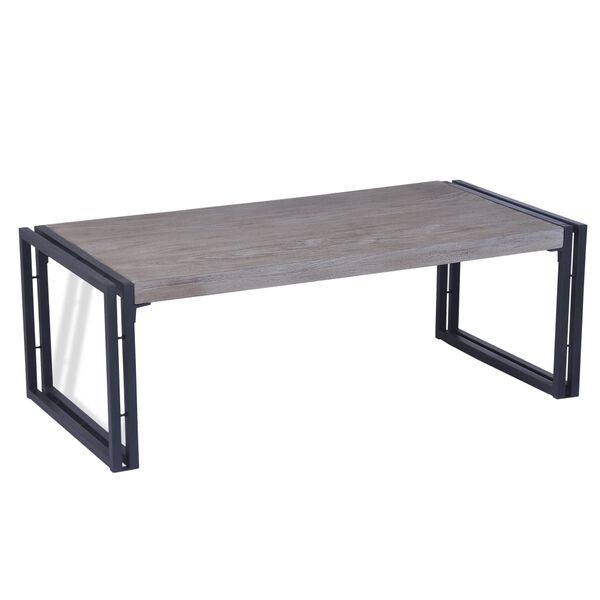 vidaXL Kavos staliukas, tikmedis, 100x50x35cm, pilkas