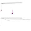 vidaXL Markizės rėmas Balta 3.5 x 2 m metalas
