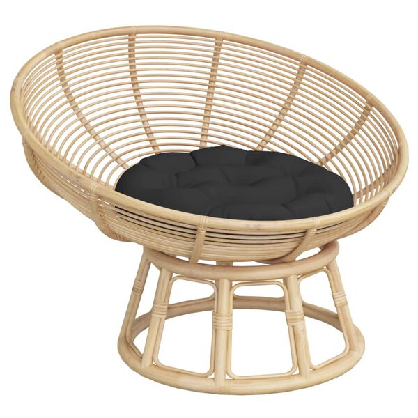 vidaXL Pagalvėlė, juoda, 60x11cm, oksfordo audinys, apskrita