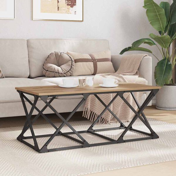 vidaXL Kavos staliukas Amatininkų ąžuolas 100 x 49 x 40 cm