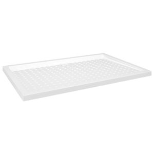 vidaXL Du&scaron;o padėklas, baltos spalvos, 80x120x4cm, ABS, ta&scaron;kuotas
