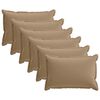 vidaXL Pagalvėlė 6 vnt. HOUTEN Taupe 40 x 60 cm Poliesteris