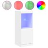 vidaXL &Scaron;oninė spintelė su LED lemputėmis, baltos spalvos, 41x37x100cm