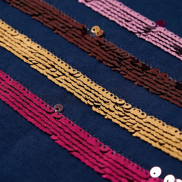 Vaikiškas sportinis megztinis-suknelė, tamsiai mėlynas, 116 dydžio