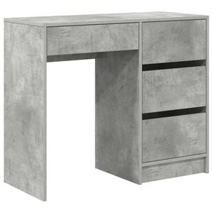 vidaXL Stalas Betono pilka Apdirbta mediena 90 x 37.5 x 75 cm
