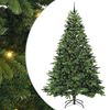 vidaXL Dirbtinė Kalėdų eglutė su 300 LED Žalia 240 cm PE ir PVC