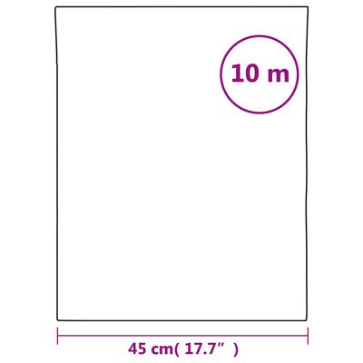 vidaXL Langų plėvelė, skaidri balta, 45x1000cm, PVC, statinė, matinė
