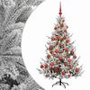 vidaXL Dirbtinė kalėdinė eglutė su rutuliuku 120 cm 150 LED
