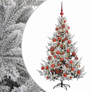 vidaXL Dirbtinė kalėdinė eglutė su rutuliuku 120 cm 150 LED