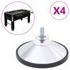 vidaXL Stalo futbolo stalo kojos, 4vnt., chromas M10