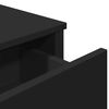 vidaXL &Scaron;oninė spintelė, juoda, 97x32,5x74,5cm, apdirbta mediena