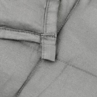 vidaXL Sunki antklodė, pilkos spalvos, 120x180cm, audinys, 9kg