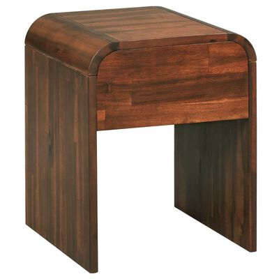 vidaXL Naktinis staliukas, 41,5x42x52cm, masyvi akacijos mediena
