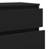 vidaXL Spintelė su stalčiais, juoda, 60x36x103cm, apdirbta mediena