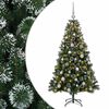 vidaXL Dirbtinė Kalėdų eglutė su burbulais 120 cm 150 LED &Scaron;ilta balta