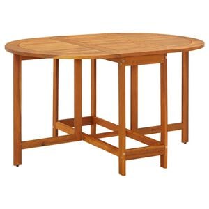 vidaXL Sodo stalas, 130x90x72cm, akacijos medienos masyvas