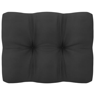 vidaXL Sodo komplektas su pagalvėmis, 10 dalių, pilkas, pušies masyvas