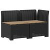 vidaXL 2-Vietis Sodo Sofas su Pagalvėlėmis, Atrodo kaip Ratano PP