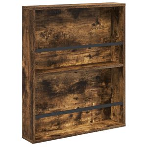 vidaXL Žurnalų stovas Rūkyta ąžuolas 60 x 12 x 70 cm Apdirbta mediena